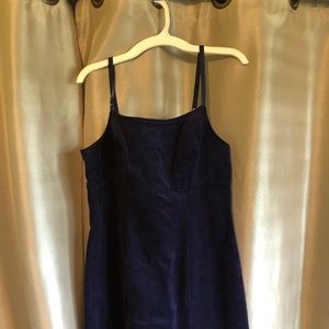 Dillard's Brand Navy Corduroy Dress- Medium